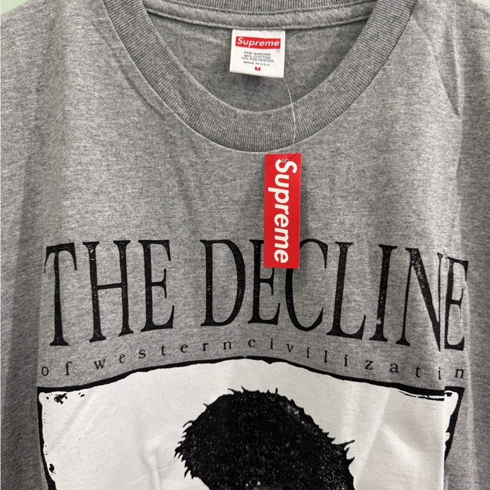 Supreme Heather Gray 'The Decline' Tee